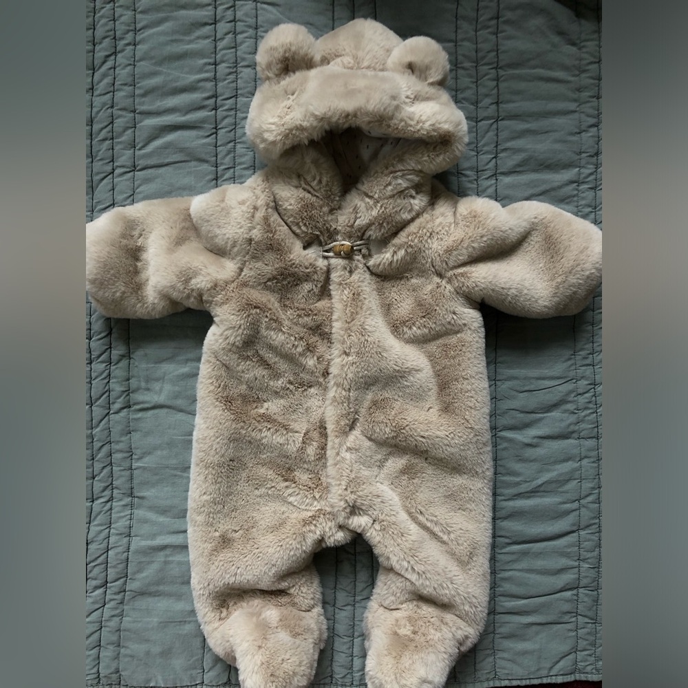 Zara baby faux fur outdoor suit